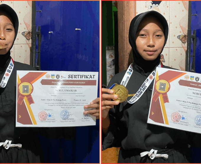 SISWI MTsN 10 BLITAR RAIH PRESTASI GEMILANG DI AJANG PENCAK SILAT NASIONAL