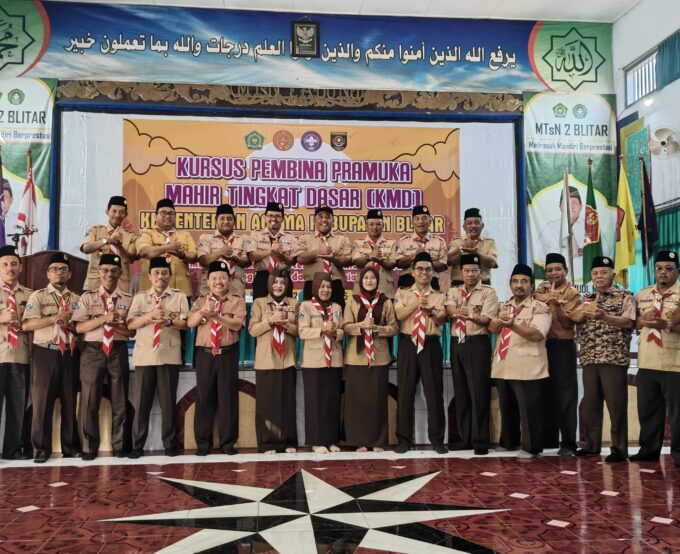 MTsN 10 Blitar Ikuti Kursus Pembina Pramuka Mahir Tingkat Dasar (KMD) 2025