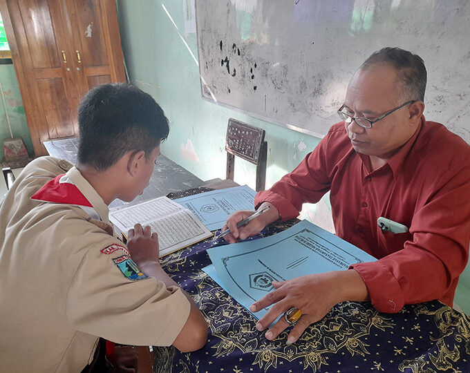 MTsN 10 Blitar Gelar Asesmen Madrasah Praktik Kelas IX